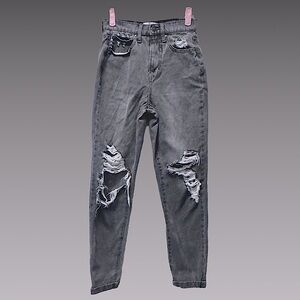 RSQ Black Distressed 90s‎ High-Rise Jeans – Size 23